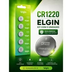 CR1220 ELGIN 3V Moeda Alta durabilidade - ENVIO IMEDIATO!