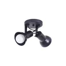 Luminaria de Teto Spot De Sobrepor 2 Direcionável E27 Preto