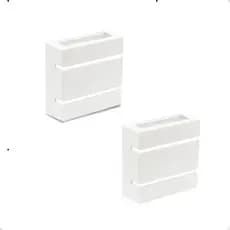 2 Arandela Slim 2 Frisos 2 Focos Bivolt Interna/Externa Branco 110V/220V