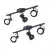 Kit 2 Spot Trilho Duplo 3 Sobrepor Direcionavel 110V/220V