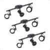 Kit 3 Spot Trilho Duplo 3 Sobrepor Direcionavel 110V/220V