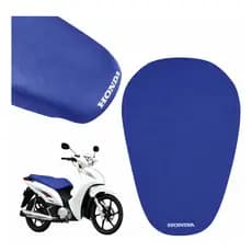 Capa De Banco Honda Biz 100 110 125 Azul Encaixe Perfeito Ano 2009 a 2025 Corvim Assento