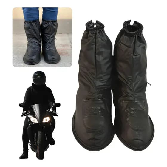 Bota Polaina Galocha Moto Motociclista Pvc Impermeável Motoqueiro Starcapas Protetor Calçado Tênis