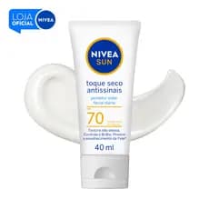 NIVEA SUN Protetor Solar Facial Toque Seco Antissinais FPS 70 40ml