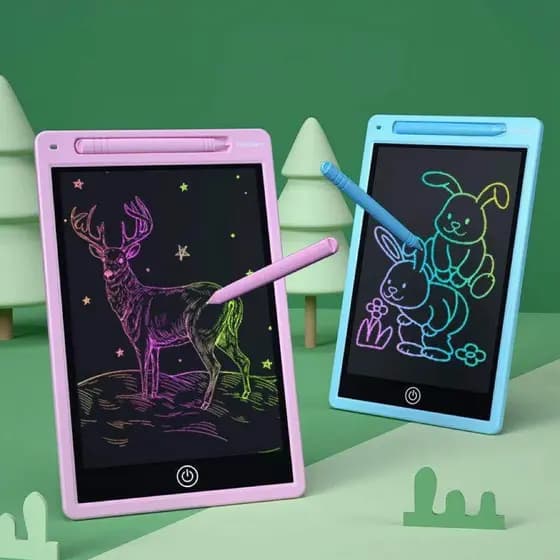 Lousa Mágica Tablet Infantil 12 Pol Digital Educativo Para Criança De Escrever E Desenhar