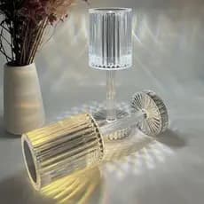 Luminária De Mesa Cristal Diamante Abajur de Cabeceira 3 Mudança De Cor Criativo Luz LED Acrílica