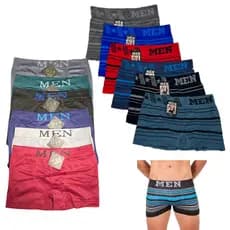 Kit Cuecas Boxer Adulto Sem Costura Microfibra