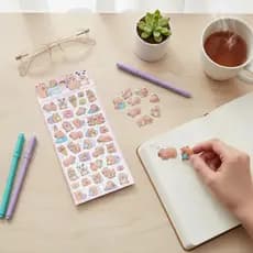 Cartela De Adesivos Capivara Infantil Sticker Alto Relevo 3d