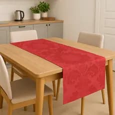 Caminho Trilho Mesa Posta   com 1 / 2 Unidades Tecido Grosso Jacquard  Luxo