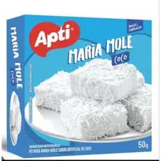 kit 3 caixas de pó para preparo de Maria mole côco de 50g  apti.