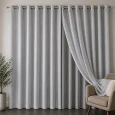 Cortina Blackout Voil Gaze De Linho 3,00 x 2,30 / 2,40 / 2,50 / 2,60 / 2,70 / 2,80 Blecaute