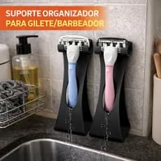 Suporte de barbiador gilete para banheiro armario navalha