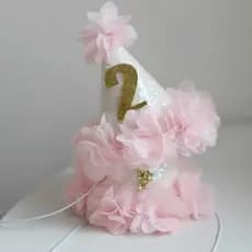 Gorro aniversario flores infantil bebe newborn festa ensaio fotográfico