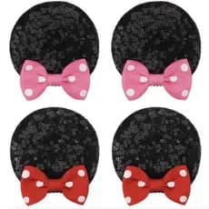 Presilhas minnie orelhas laço aniversario festa infantil