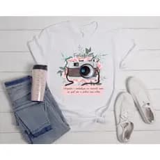Camisa Camiseta Estampa "Fotografa" 100% Poliéster / Camisa Fotografa / Camiseta Fotografa / Camiseta Poliéster / Camiseta Profissões / Camisa Estampa Profissões / Camisa Manga Curta