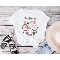 Camisa Camiseta Estampa de Frases Motivacionais 100% Poliéster / Camisa Frases Divertidas / Camiseta Motivacional / Camiseta Poliéster / Camiseta com Frases/ Camisa Estampa Motivacionais / Camisa Manga Curta
