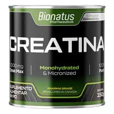 Creatina Em Pó Monohidratada 100% Pura Bionatus 300 Gramas