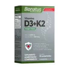 Vitamina D3+k2 Mk-7 30 Comprimidos Bionatus