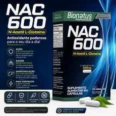 BIOTOSS NAC L-acetil L-cisteina 600mg 15 Cápsulas Bionatus