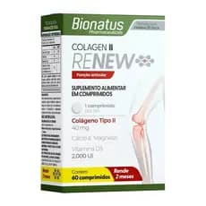 Collagen Renew Tipo 2 Não Hidrolisado Bionatus Colágeno 60 Comprimidos