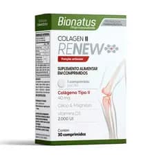 Collagen Renew Tipo 2 Não Hidrolisado Bionatus Colágeno 30 Comprimidos