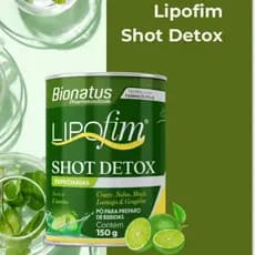 Lipofim Shot Detox 150g Antioxidante, Desintoxicação e Diminuição dos Inchaços Sabor Limão