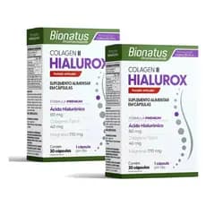 Kit 2 Hialurox Colágeno 2 Bionatus Com 30 Cápsulas Cada