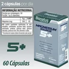 Magnesium Source Magnesio 60 Cápsulas Bionatus