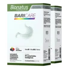 Kit 2 Baricare Vitamina Bariatrica C/60 Comprimidos Mastigáveis - Bionatus
