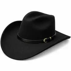 Chapéu Country Cowboy Americano Unissex Western Aba Larga Festa Rodeio