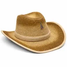 Chapéu Country Cowboy Palha Juta Aba Larga Unissex Sertanejo Piseiro Vaquejada Rodeio Proteção UV
