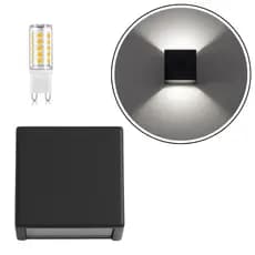 Kit 18 Luminárias Com Led Moderna Parede Área Externa E Interna Decorativa Bivolt