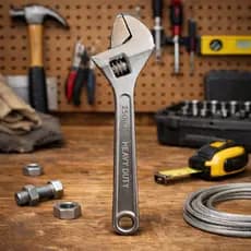 Chave Inglesa 10" 25cm Regulagem Prática Em Aço Carbono Resistente Leve Eficiente