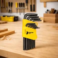 Kit Chaves Torque 9 Peças T10-T50 Profissional Em Aço Forte