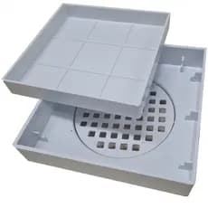 Kit 2 Unidades Ralo Invisível Oculto 10x10 Piso e Porcelanato - Melhor Qualidade