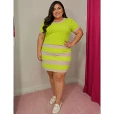 conjunto feminino plus size moda feminina moda sustentável moda plus size brechó