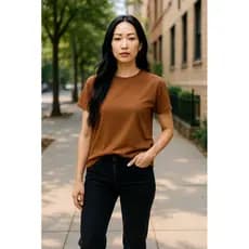 Blusa Feminina de Malha Marrom