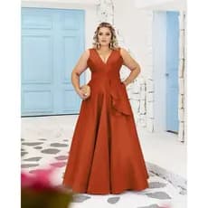 Vestido Plus Size Terra Cota