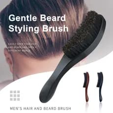 [CTO] Escova Ondulada Masculina Estilo De Barba De Madeira Cabelo De Cerdas Acessório De Para Viagens De Salão De Beleza