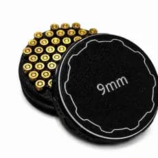 Organizador para 55 Munições 9mm | Estojo Porta Cartuchos Rosqueável