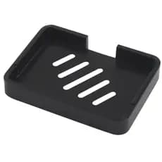 Saboneteira Para Banheiro Preto Fosco Luxo Import Metais
