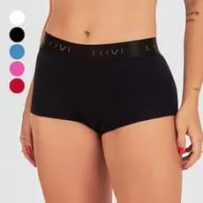 Kit 5 Calcinhas Box Shortinho Feminino