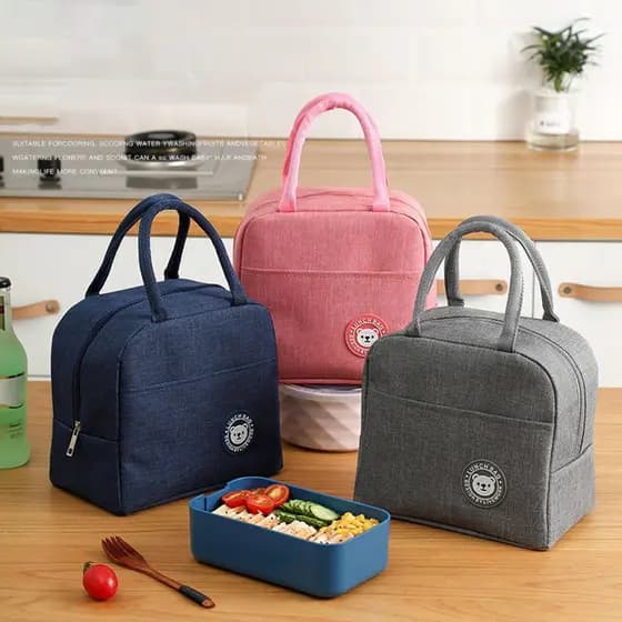 Bolsa Térmica Feminina Masculina Portatil Marmita Lanche Bebida Viagem Necessario