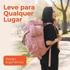 Bolsa Mala Multifuncional Impermeável Dupla Grande Capacidade Para Viagem Curtas,Negócios,Gestação E Treino De Loga vip