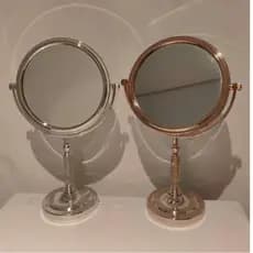 Espelho De Mesa  Maquiagem Dupla Face Aumento 5 X