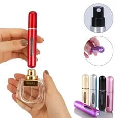 porta perfume mini frasco kit 2pcs recarregavel bolsa viagem