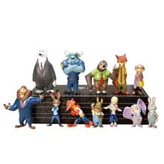 Bonecos Miniatura Personagens Do Filme Zootopia Disney Pixar