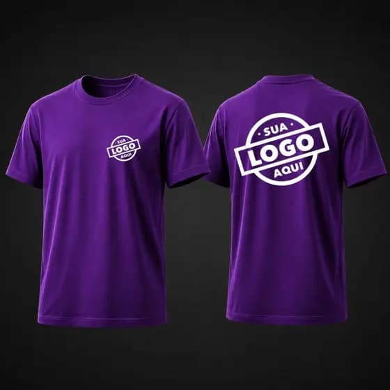 Camiseta Personalizada Premium com Logo Empresa Nome ou Estampa Exclusiva