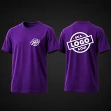 Camiseta Personalizada Premium com Logo Empresa Nome ou Estampa Exclusiva