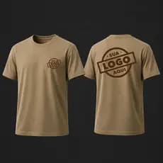 Camiseta Personalizada com Nome Logo ou Foto Tecido Confortável Respirável Premium